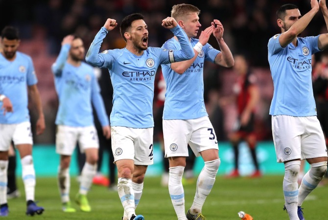 City Go Top Of Premier League With Win Over Bournemouth